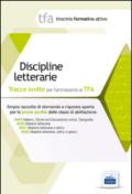 2 TFA. Discipline letterarie. Prova scritta per le classi A043, A050, A051, A052