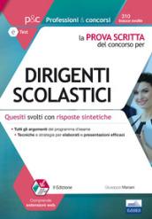 La prova scritta del concorso per dirigenti scolastici