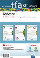 TFA. Tedesco classi A25, A545, A24, A546, per prove scritte e orali. Kit completo. Con software di simulazione