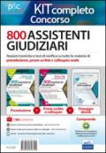 Concorso cancellieri. 800 Assistenti Giudiziari. Teoria e test per tutte le prove di selezione. Kit completo. Con Contenuto digitale per download e accesso on line