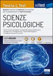 EdiTEST. Scienze psicologiche. Teoria & test. Nozioni teoriche ed esercizi commentati per la preparazione ai test di accesso. Con e-book. Con software di simulazione