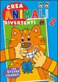 Crea animali divertenti. Con adesivi. 2.