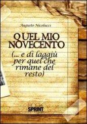 Quel mio Novecento (.e di laggiù, per quel che rimane del resto)