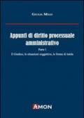 Appunti di diritto processuale amministrativo: 1