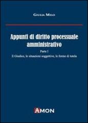 Appunti di diritto processuale amministrativo: 1
