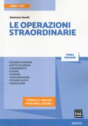 Le operazioni straordinarie. Con Contenuto digitale per download e accesso on line