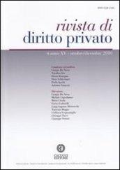 Rivista di diritto privato (2010): 4