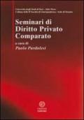 SEMINARI DI DIRITTO PRIVATO COMPARATO