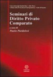 SEMINARI DI DIRITTO PRIVATO COMPARATO