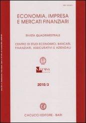 Economia, impresa e mercati finanziari (2010). 3.