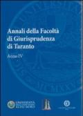 Annali della facoltà di giurisprudenza di Taranto. 4.