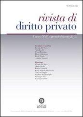 Rivista di diritto privato (2012). 1.