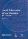 Annali della facoltà di giurisprudenza di Taranto: 5