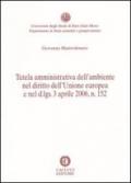 Tutela amministrativa dell'ambiente nel diritto dell'Unione europea