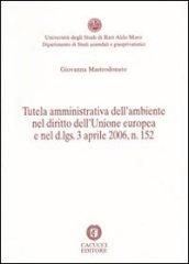 Tutela amministrativa dell'ambiente nel diritto dell'Unione europea