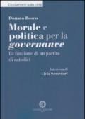 Morale e politica per la governance. La funzione di un partito di cattolici