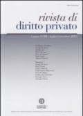 Rivista di diritto privato (2013): Rivista di diritto privato - 3 Anno XVIII - Luglio/Settembre 2013
