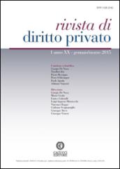 Rivista di diritto privato (2015)