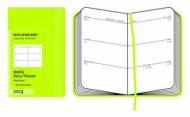 Moleskine Agenda settimanale 12 mesi 2013 XSmall. Copertina rigida verde limone.