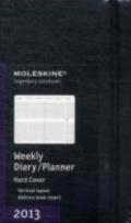 Moleskine Agenda 12 mesi settimanale 2013 Pocket. Copertina rigida nera.
