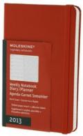Moleskine Agenda settimanale 12 mesi 2013 Pocket. Copertina rigida rossa.