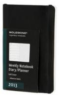 Moleskine Notebook 12 mesi settimanale 2013 Pocket. Copertina morbida nera.