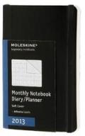 Moleskine Agenda mensile 12 mesi 2013 Pocket. Copertina morbida nera.