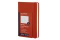 Moleskine 18 mesi – Weekly Horizontal Planner - Pocket - Copertina rigida rossa 2012-2013