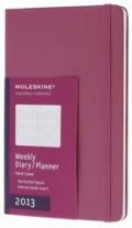 Moleskine Agenda settimanale 12 mesi 2013 Large. Copertina rigida magenta.