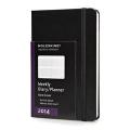 MOLESKINE WEEKLY DIARY VERTICAL HARD COVER BLACK 2014 LARGE