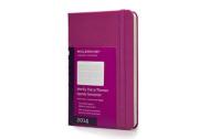 MOLESKINE WEEKLY DIARY PLANNER HARD COVER MAGENTA