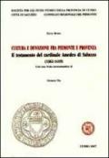 Cultura e devozione fra Piemionte e Provenza. Il testamento del cardinale Amedeo di Saluzzo (1362-1419)