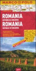 Romania, Repubblica Moldova 1:800.000. Ediz. multilingue