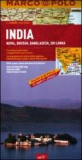 India, Nepal, Bhutan, Bangladesh, Sri Lanka 1:2.500.000. Ediz. multilingue