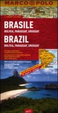 Brasile, Bolivia, Paraguay, Uruguay 1:4.000.000