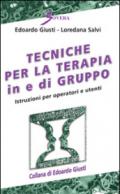 Tecniche per la terapia in e di gruppo