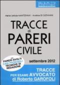 Tracce di pareri civile