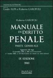 Manuale di diritto penale. Parte generale