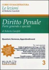 Diritto penale. Parte generale e speciale. 3.