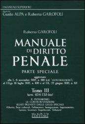 Manuale di diritto penale. Parte speciale. 3.Artt. 624-733 bis