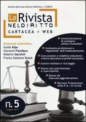 La rivista di Neldiritto (2013): 5