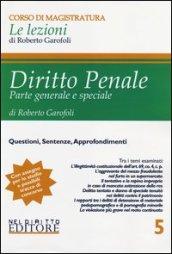 Diritto penale. Parte generale e speciale. 5.