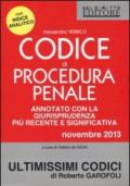 Codice di procedura penale. Annotato con la giurisprudenza più recente e significativa