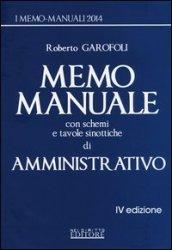 Memo manuale con schemi e tavole sinottiche di amministrativo