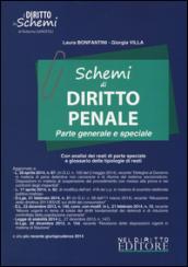 Schemi di diritto penale. Parte generale e speciale