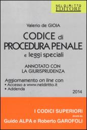 Codice di procedura penale e leggi speciali. Annotato con la giurisprudenza. Con aggiornamento online