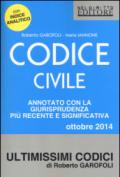Codice civile. Annotato con la giurisprudenza più recente e significativa 2014