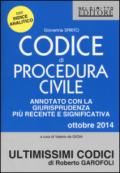 Codice di procedura civile. Annotato con la giurisprudenza più recente e significativa 2014