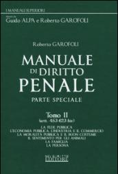 Manuale di diritto penale. Parte speciale. 2: Artt. 453-623 bis