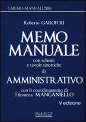 Memo manuale con schemi e tavole sinottiche di amministrativo